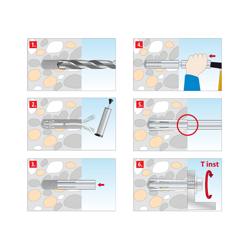 TOX Impact 50 pc – ancrage à enfoncer