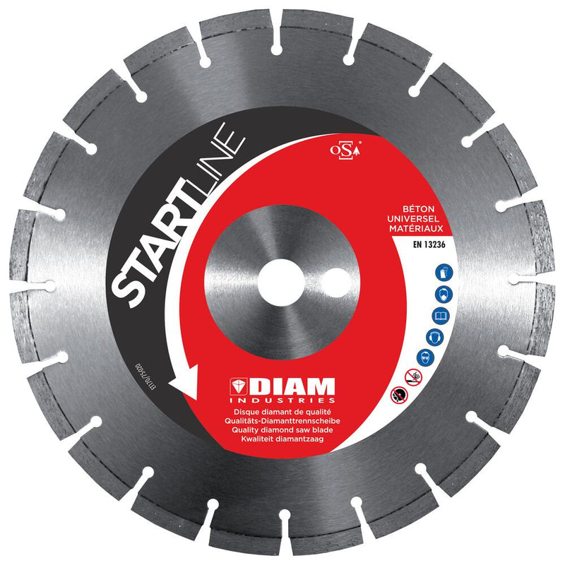 Disque diamant Ø230/22.23 béton/béton armé/brique/parpaing/pierre de bordure