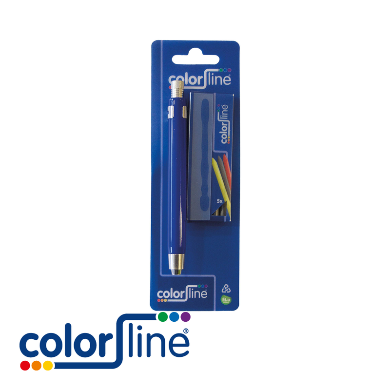 Porte-mine PROFI MARKER + 5 mines de rechanges jaune