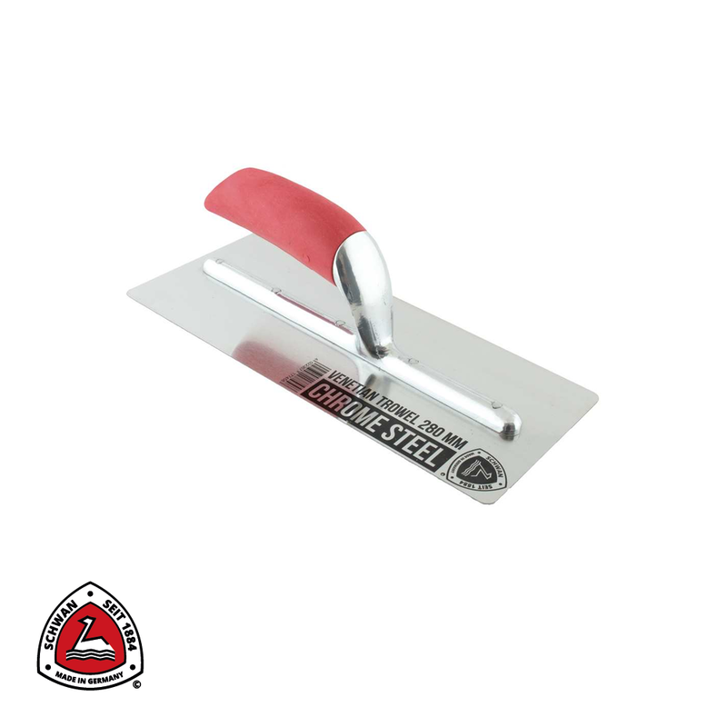 Platresse acier chrome, manche SOFT GRIP - 280 x 120/95 x 0,65 mm