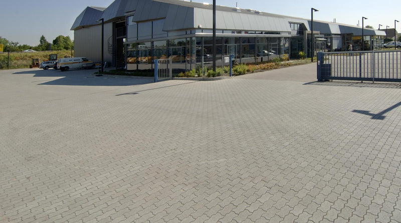 Pave uni 10 cm gris demi