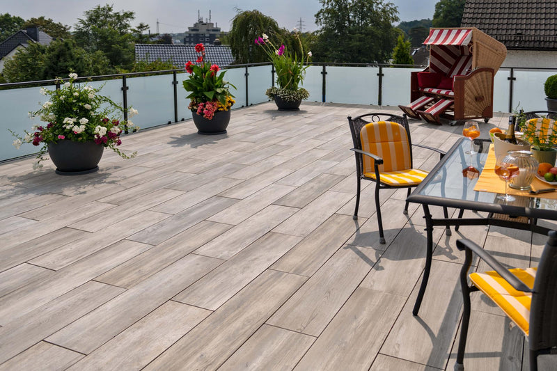 Xantos beton+ 120/30/5 cm gris brun nuance