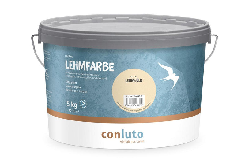 Peinture d'argile CL143 lehmgelb 5KG seau