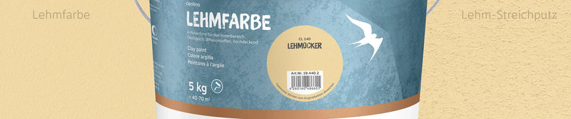 Peinture d'argile CL140 lehmocker 5KG seau