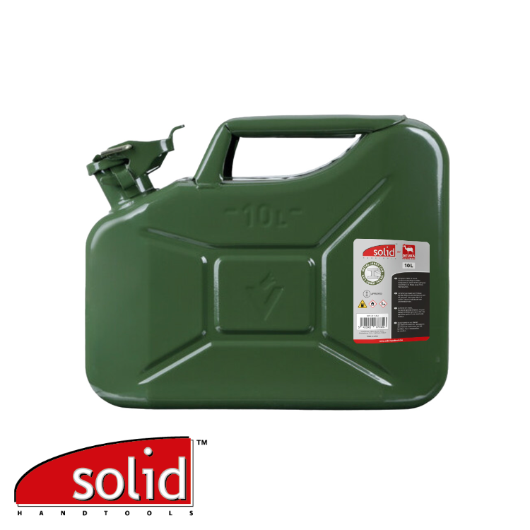 Jerrycan – Métal – avec fermeture sécurité – homologué UN pour essence (UE)