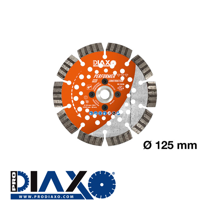 PRODIAXO PERFORMER - 125 mm - M14 / PRO-Construction