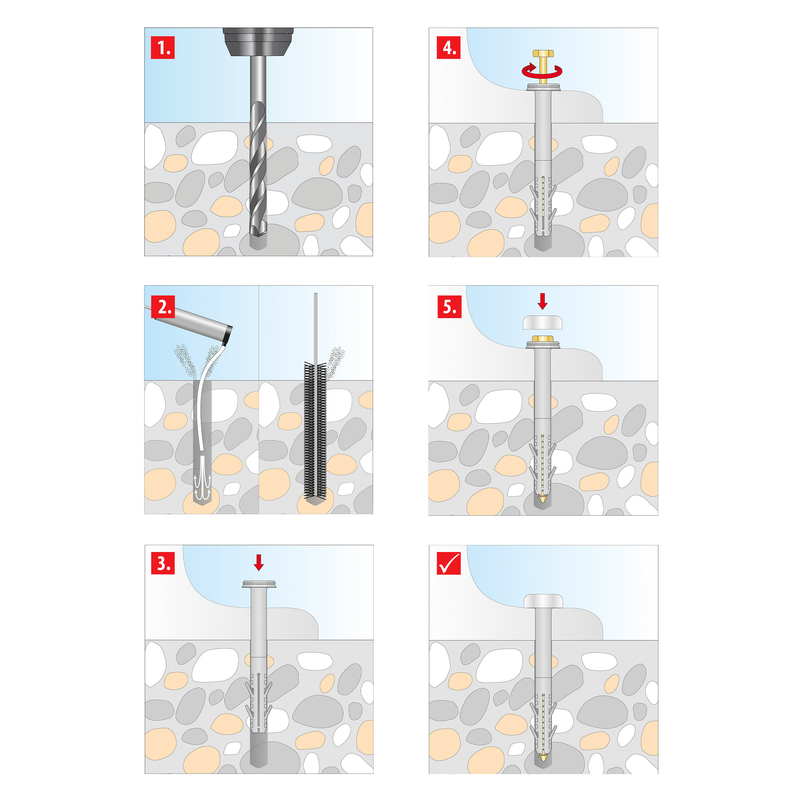 TOX Toilet XL Cap (2 pc) – fixation pour WC au sol