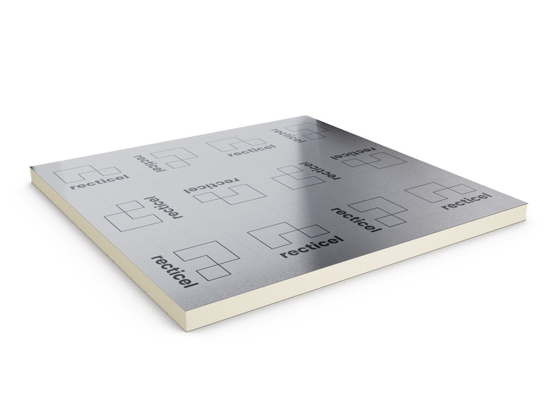 Eurothane silver - afschot 90/100 mm - 1200 x 1200 mm