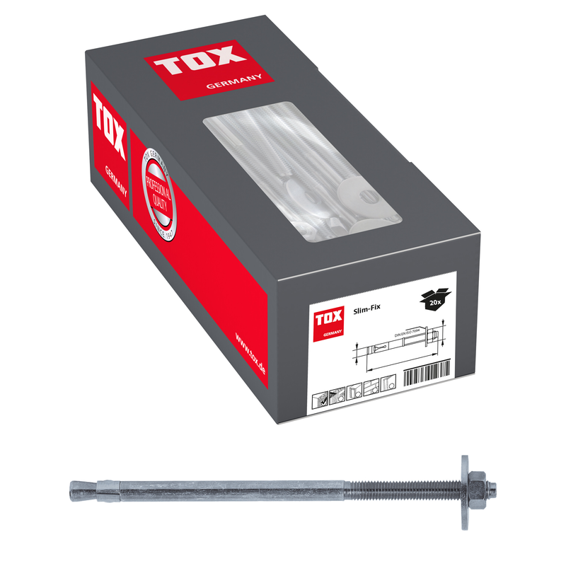 TOX Slim Fix M12x240/146+161 (20 pc) – boulon d'ancrage