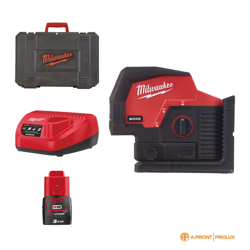 M12™ laser vert 2 lignes avec aplomb – M12 CLLP – contenu de la boîte M12 CLLP-301C