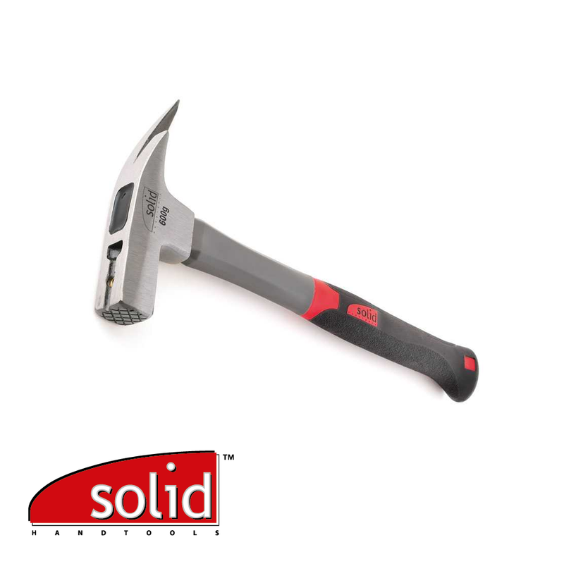 Marteau de charpentier, magnétique, manche fibre de verre - 600 gr
