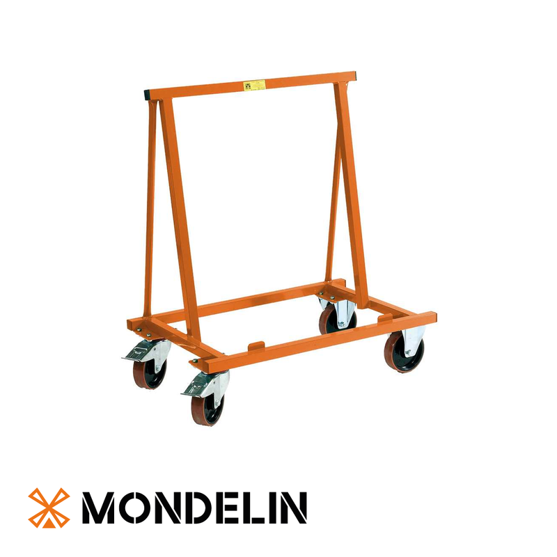 Chariot porte-plaques 4 roues max.900 kg / plateau 830 x 320 mm
