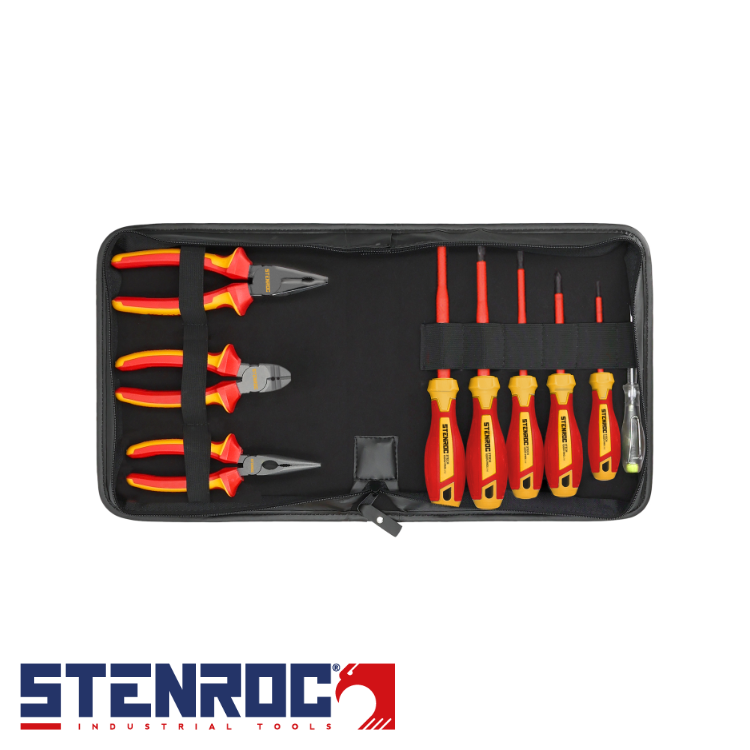 Set de 9 pièces / 6 tournevis (PH-SL) + 3 pinces - 1000V - en étui