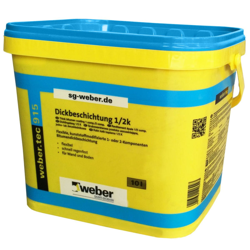 Weber tec 915 dickbeschichtung 1/2 k 10 L.