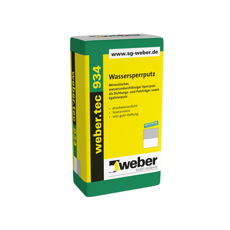 Weber tec 934 wsp wassersperrputz 25 kg