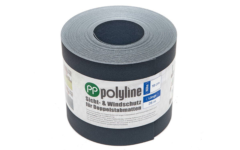 Bande brise-vue et brise-vent PP polyline 26m