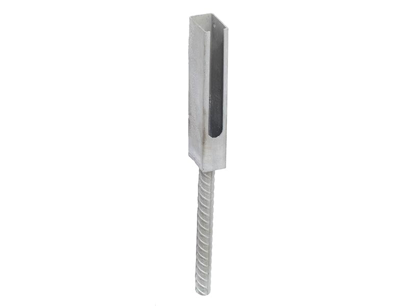 Adaptateur de fourreau pour poteau 60x40 – Galvanisé