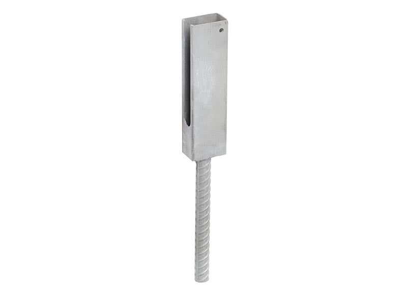 Adaptateur de fourreau pour poteau 60x40 – Galvanisé