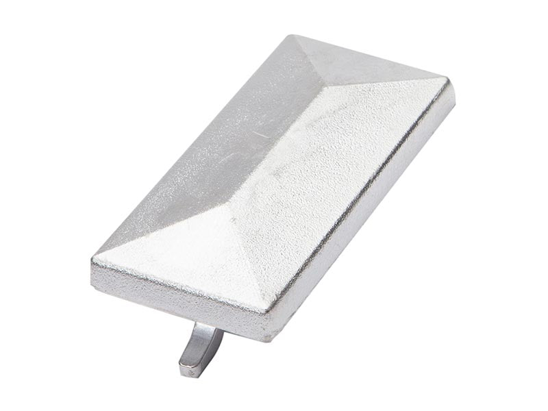 Capuchon aluminium débordant avec crochet